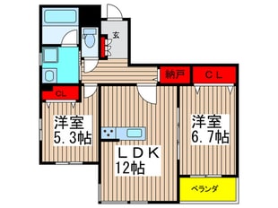 ベルメゾン武田の物件間取画像